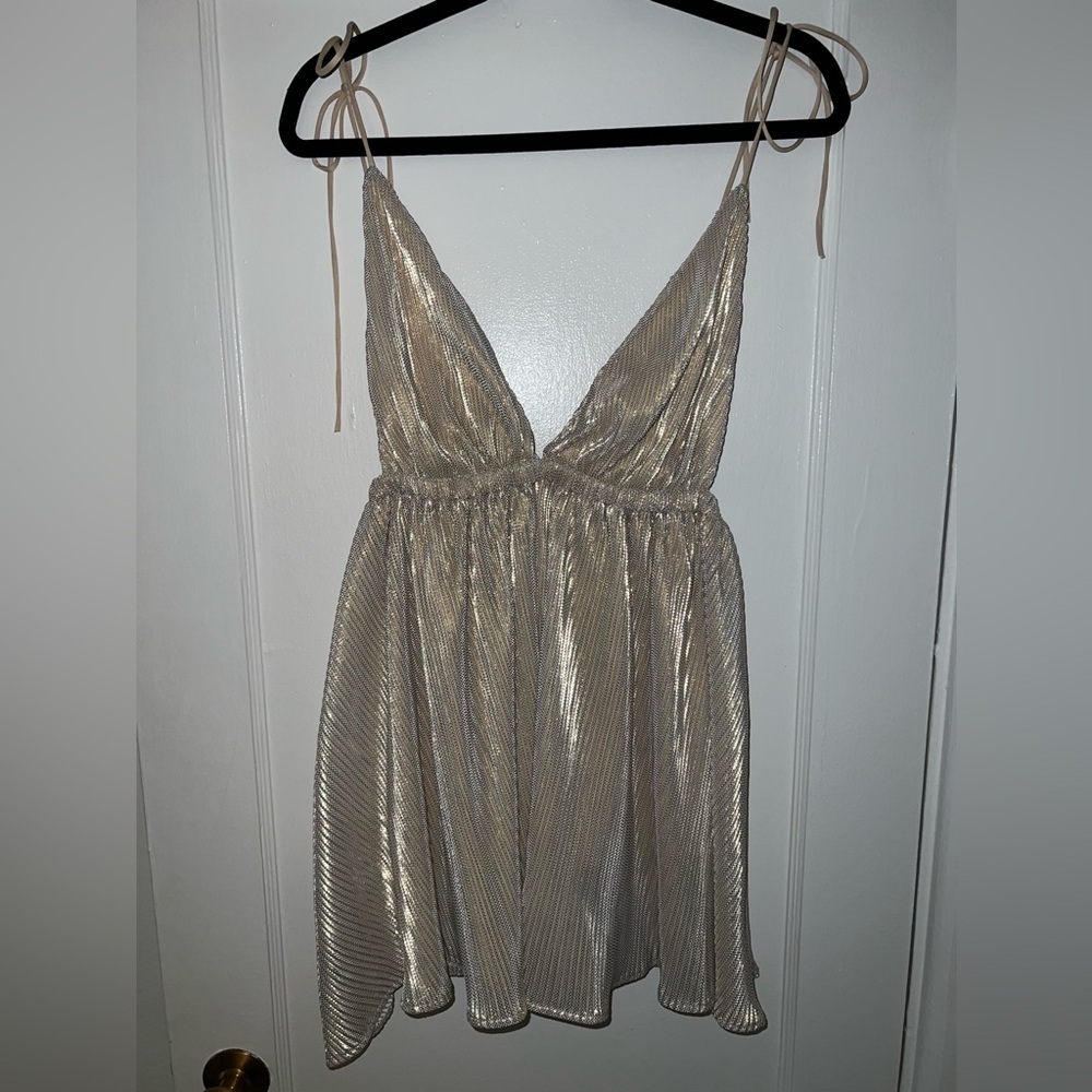 Metallic Mini Dress - Picture 1 of 2